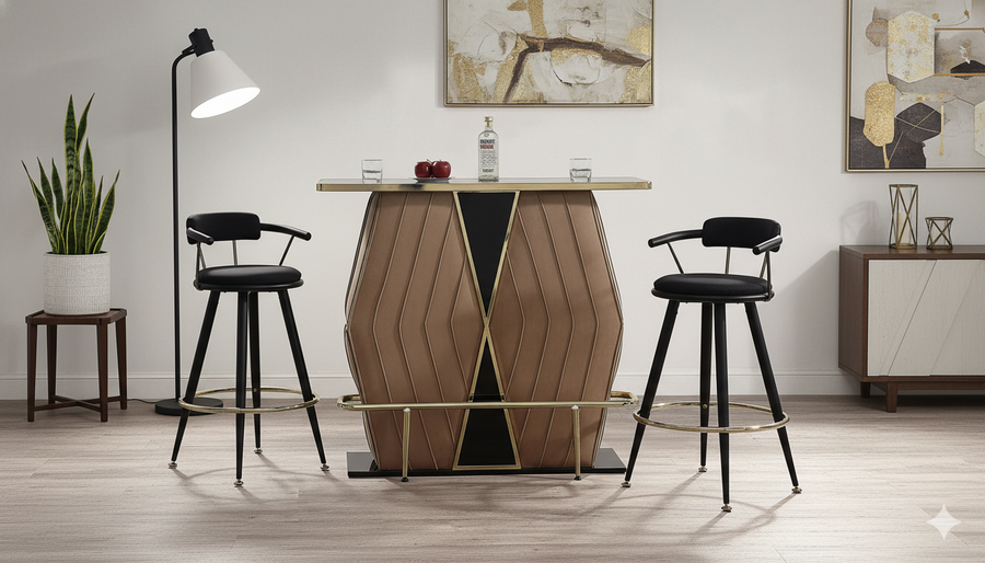PG-13100 Designer Velvet Bar Table