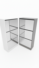 Mirror Shoe Rack