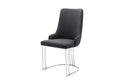 Charcoal with Silver legs