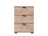 Limone Oak Effect 3 Drawer Bedside Table - 11008315