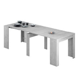 Luiz Concrete Grey Effect Large Extending Dining Table - 2603