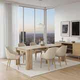 Luiz Extending Dining Table Oak Effect - 2604