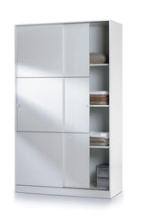 Verona Soft Gloss White Sliding Door Wardrobe – 120cm (2461)