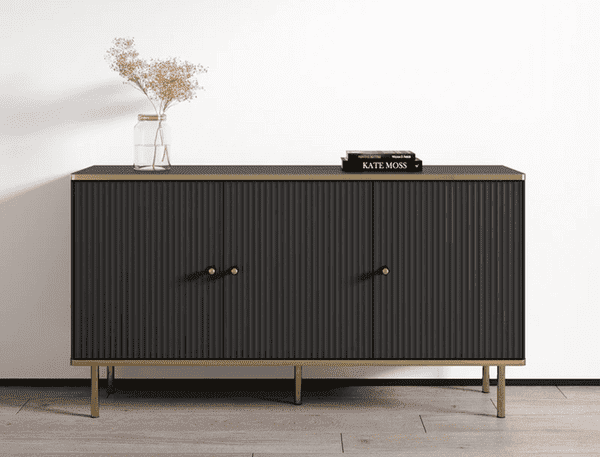 Maison Black And Gold 3 Door Sideboard - 3146