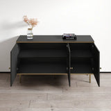 Maison Black And Gold 3 Door Sideboard - 3146