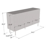 Maison Black And Gold 3 Door Sideboard - 3146