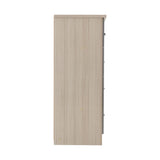 Nevada 5 Drawer Chest (3+2) – Grey Gloss & Light Oak Effect Veneer
