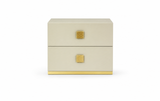 Gilda Night Table - Pearl Bronze