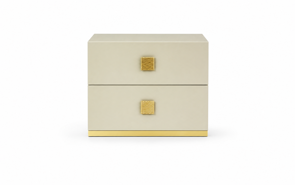 Gilda Night Table - Pearl Bronze