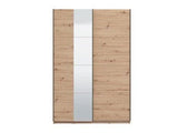 Dakota Oak Effect Sliding Wardrobe with Mirror - 11013480