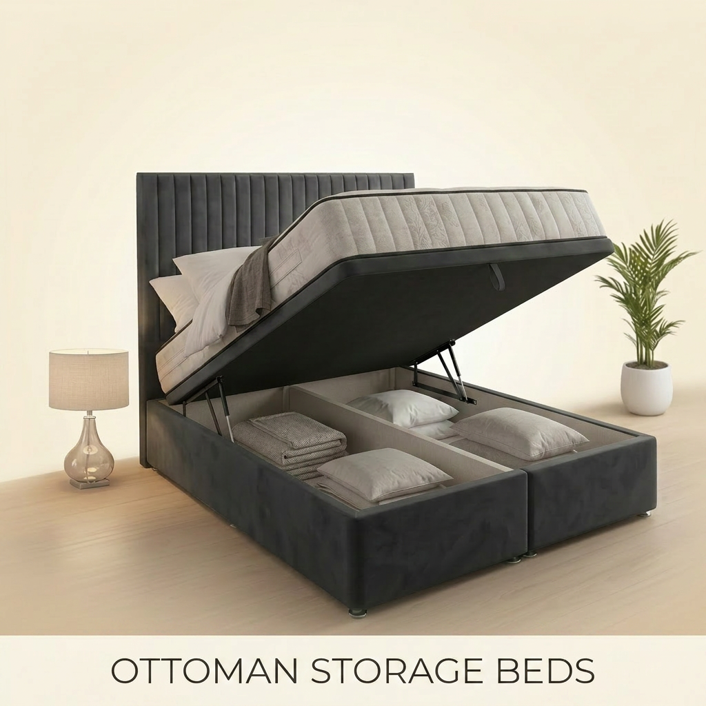 Cubed Ottoman Divan Bed