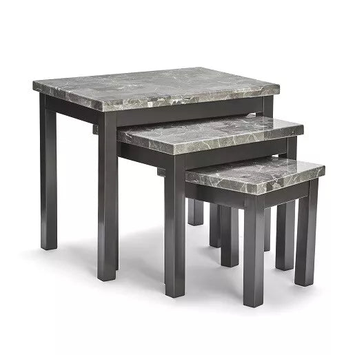 Rumy Marble Effect Nesting Tables