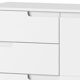 Santino White High Gloss Chest of Drawers S4 - 2946
