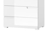 Santino White High Gloss Narrow Chest of Drawers S2 - 2927