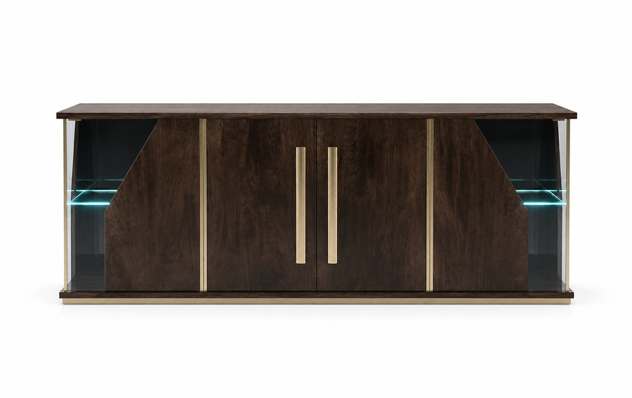 Desiree 4 Doors Sideboard - Bronze Gold