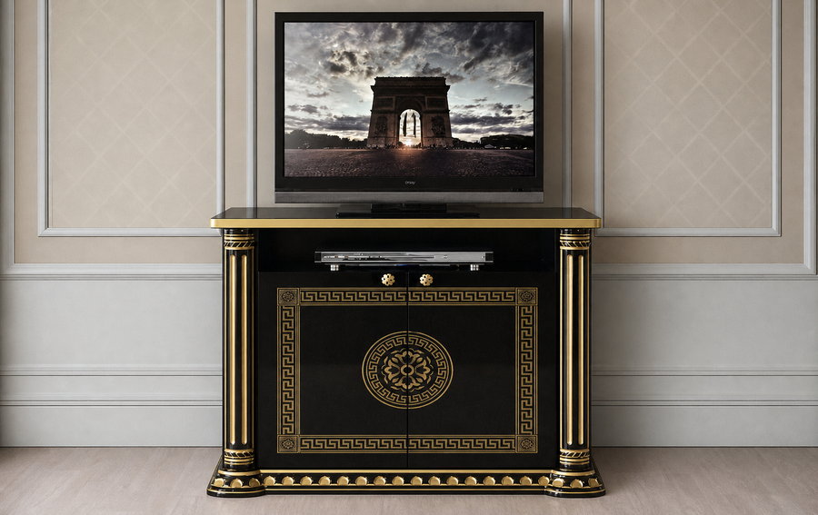Aurora TV Unit 95x50 - Black Gold