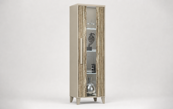 Caprice 1 Door Vetrine - Beige Ambrosiana