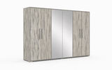 Serena 6-Door Wardrobe - Light Grey
