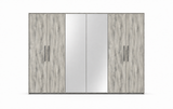 Serena 6-Door Wardrobe - Light Grey