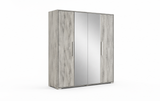 Serena 4-Door Wardrobe - Light Grey