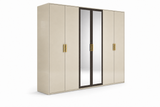 Gilda 6-Door Wardrobe - Pearl Bronze