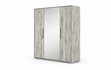 Serena 4-Door Wardrobe - Light Grey
