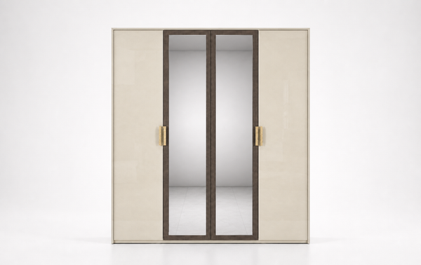 Gilda 4-Door Wardrobe - Pearl Bronze