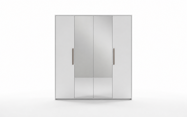 Bella 4 Door Wardrobe – 190cm - White