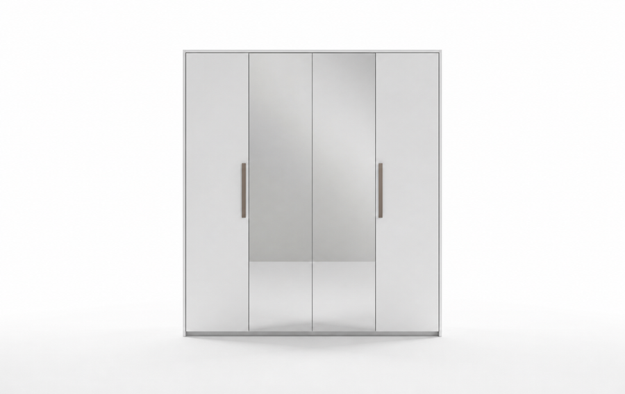Bella 4 Door Wardrobe – 190cm - White