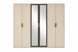 Gilda 6-Door Wardrobe - Pearl Bronze