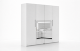 San Marino 4-Door Wardrobe - White
