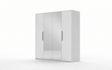 Bella 4 Door Wardrobe – 190cm - White