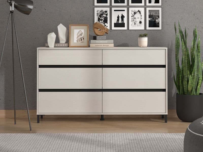 Zavaro Cashmere Wide Chest Of Drawers - 11014145