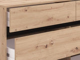 Zavaro Oak Effect Wide Chest Of Drawers - 11014257