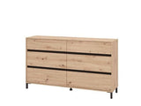 Zavaro Oak Effect Wide Chest Of Drawers - 11014257