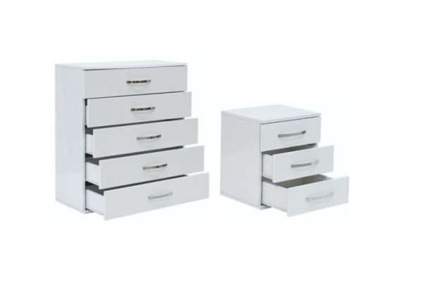 Chest Drawer and Bedside Set